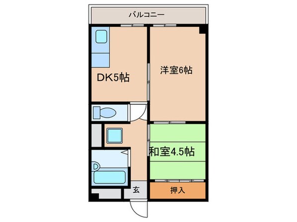 中道ハイツの物件間取画像